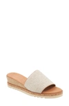 ANDRE ASSOUS NESSIE ESPADRILLE WEDGE SLIDE SANDAL