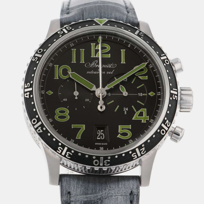 Pre-owned Breguet Black Titanium Type 3815ti/hm/3zu Automatic Men's Wristwatch 42 Mm