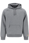 Carhartt Faded-effect Cotton Hoodie In Grey
