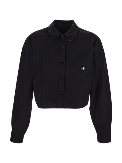 Givenchy Cropped Shirt In Black