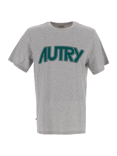Autry Cotton T-shirt In Grey