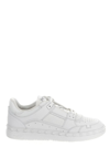 Valentino Garavani Rockstud Low-top Leather Sneakers In White