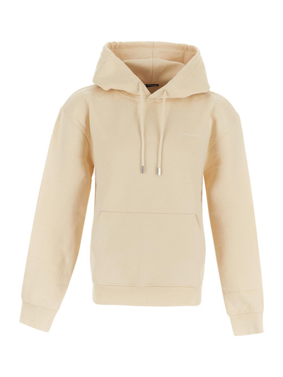 Jacquemus The Typo Hoodie In Neutro