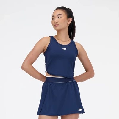 New Balance Women's Cropped Tournament Tank Top In Blue