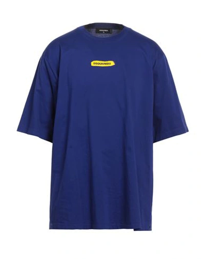 Dsquared2 Man T-shirt Blue Size Xxl Cotton