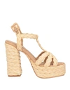 Eqüitare Equitare Woman Espadrilles Beige Size 11 Natural Raffia