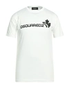 Dsquared2 Man T-shirt White Size Xxxl Cotton