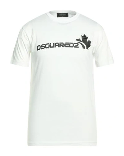 Dsquared2 Man T-shirt White Size Xxxl Cotton