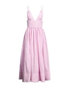 PHILOSOPHY DI LORENZO SERAFINI PHILOSOPHY DI LORENZO SERAFINI WOMAN MIDI DRESS PINK SIZE 6 POLYESTER