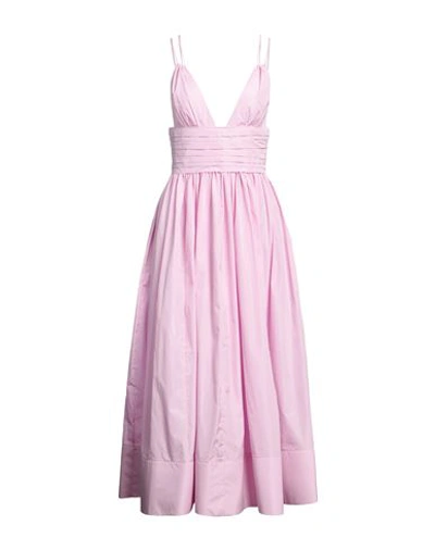 Philosophy Di Lorenzo Serafini Woman Midi Dress Pink Size 8 Polyester
