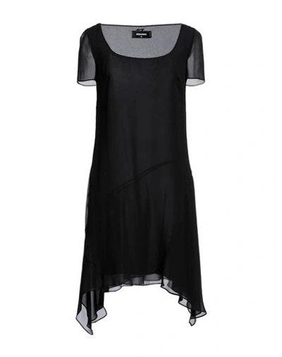 Dsquared2 Woman Mini Dress Black Size 8 Silk