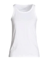 Majestic Filatures Woman Tank Top Light Grey Size 1 Linen, Cotton In White