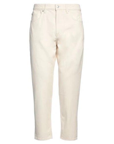 Only & Sons Man Jeans Ivory Size 32w-30l Cotton In White