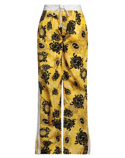 Dsquared2 Woman Pants Yellow Size 2 Polyamide, Polyester