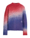 Erl Gradient Effect Crew-neck Sweater In Red