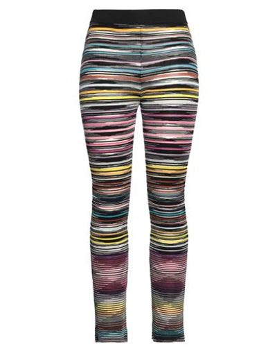 MISSONI MISSONI WOMAN PANTS BLACK SIZE 8 WOOL, VISCOSE