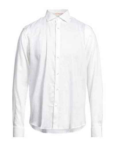 Alessandro Lamura Man Shirt White Size 17 Linen