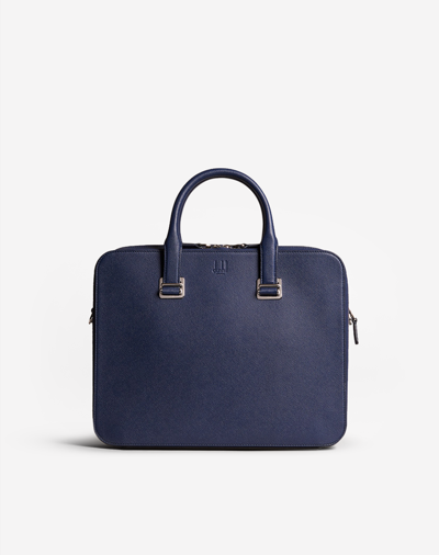 Dunhill Cadogan Slim Double Document Case In Blue
