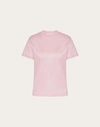 Valentino T-shirt En Jersey De Coton Femme Taffy M In Pink