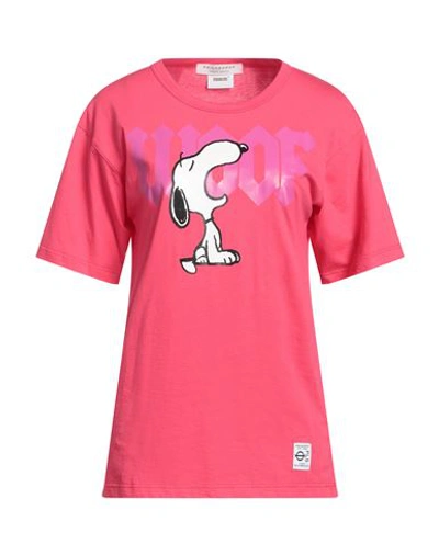 Philosophy Di Lorenzo Serafini Woman T-shirt Fuchsia Size L Cotton In Pink