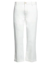 Jeckerson Man Denim Pants White Size 33 Cotton In White