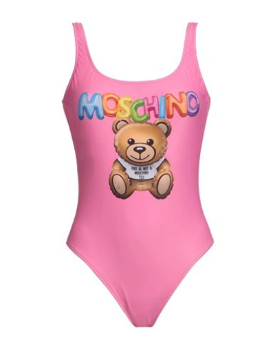 Moschino Woman One-piece Swimsuit Fuchsia Size 10 Polyester, Elastane In Pink