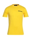 Dsquared2 Man T-shirt Yellow Size Xxl Cotton