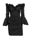 Philosophy Di Lorenzo Serafini Couture Woman Mini Dress Black Size 8 Polyester, Polyamide, Elastane In Black
