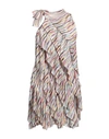 Missoni Woman Mini Dress Magenta Size 8 Viscose, Polyester, Polyamide In Magenta