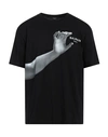 Balmain Man T-shirt Black Size M Cotton