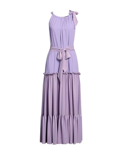 Le Rjtange® Le_rjtange Woman Maxi Dress Lilac Size 8 Polyester, Elastane In Purple