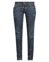 Dsquared2 Woman Jeans Blue Size 0 Cotton, Elastane In Blue