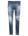 Dsquared2 Man Jeans Blue Size 40 Cotton, Elastomultiester, Elastane In Blue