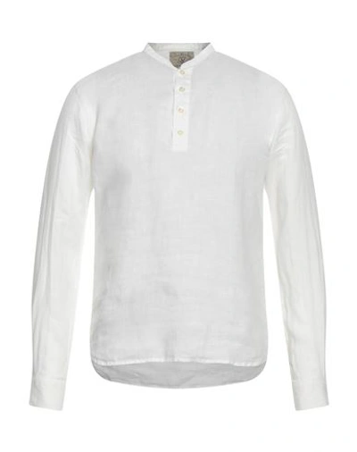Rossopuro Man Shirt White Size 15 Linen