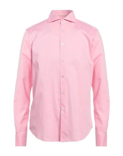 Alessandro Lamura Man Shirt Pink Size Xxl Cotton