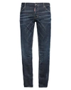 Dsquared2 Tapered Denim Distressed Detailing In Blue