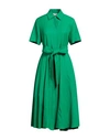 P.a.r.o.s.h P. A.r. O.s. H. Woman Midi Dress Green Size S Viscose, Linen