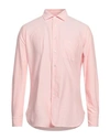 Bagutta Man Shirt Pink Size M Cotton