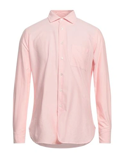 Bagutta Man Shirt Pink Size M Cotton