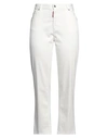 DSQUARED2 DSQUARED2 WOMAN JEANS WHITE SIZE 10 COTTON, ELASTOMULTIESTER, ELASTANE