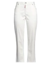 Dsquared2 Woman Jeans White Size 10 Cotton, Elastomultiester, Elastane