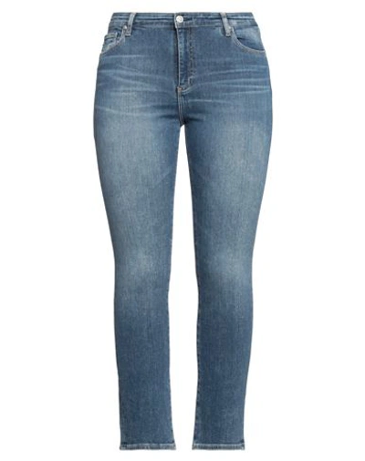 Ag Jeans Woman Jeans Blue Size 32 Cotton, Polyester, Elastane