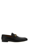 Gucci Jordaan Leather Loafers In Black