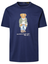 Polo Ralph Lauren Polo Bear Newport Blue Classic Fit T Shirt In Navy