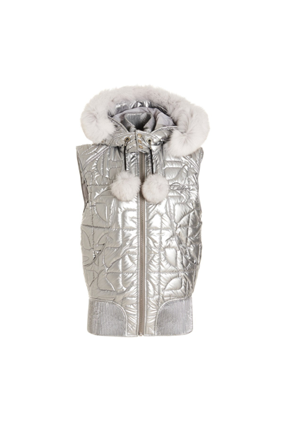 Moose Knuckles Women  X Telfar Vest In Silver