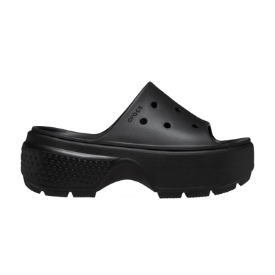 Pre-owned Crocs Stomp Slide 'black'