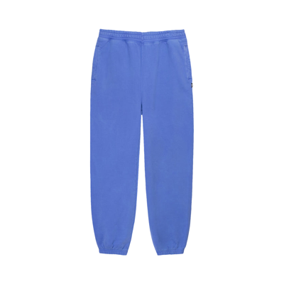 Pre-owned Stussy Pigment Dyed Fleece Pant 'ultramarine' In Blue