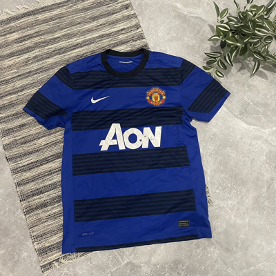 Pre-owned Jersey X Nike Aon Manchester United Football Tee Y2k Retro Jersey In Multicolor