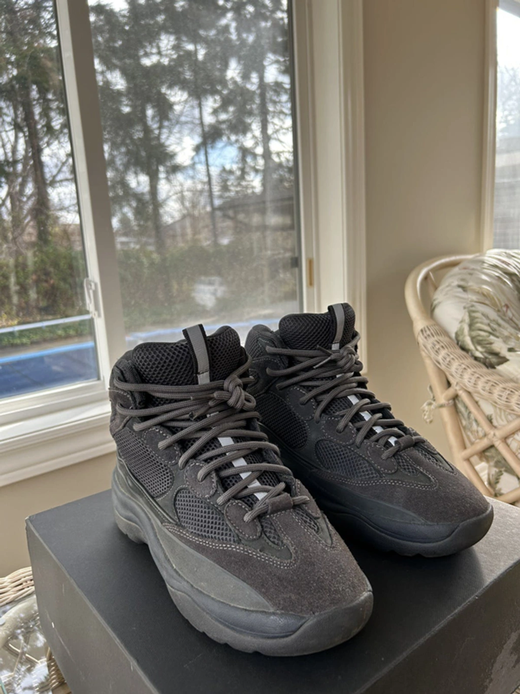 Pre-owned Kanye West Yeezy Desert Boot Graphite Season In