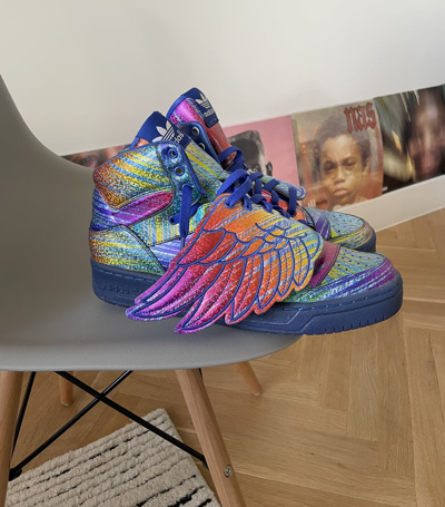 Pre-owned Adidas X Avant Garde Adidas Jeremy Scott Rainbow Wings